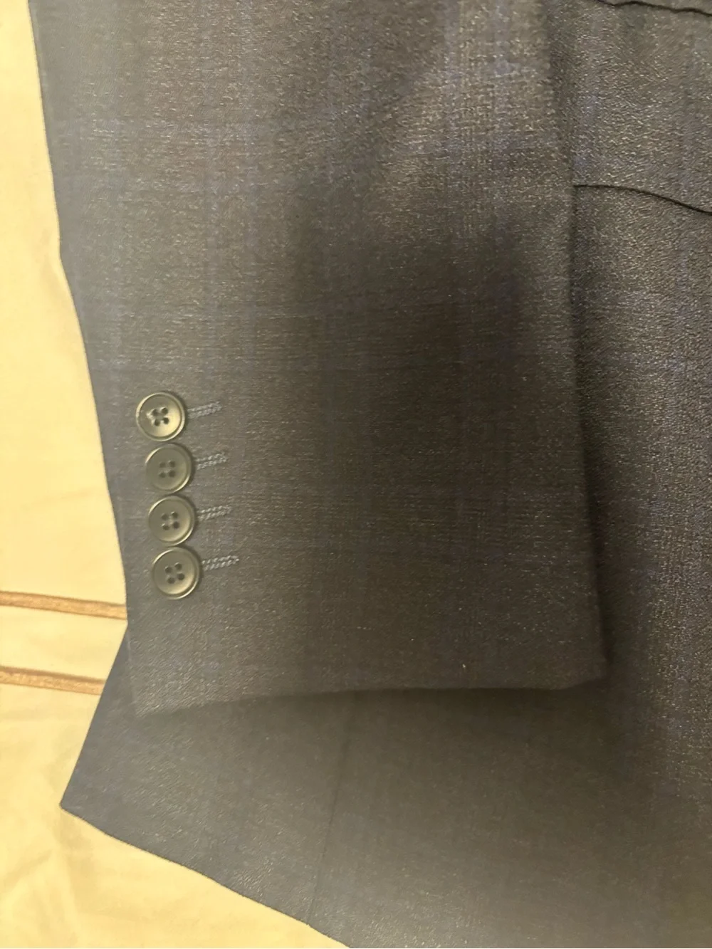 Classic Navy Men’s Suit Jacket and Trousers, Made in Italy